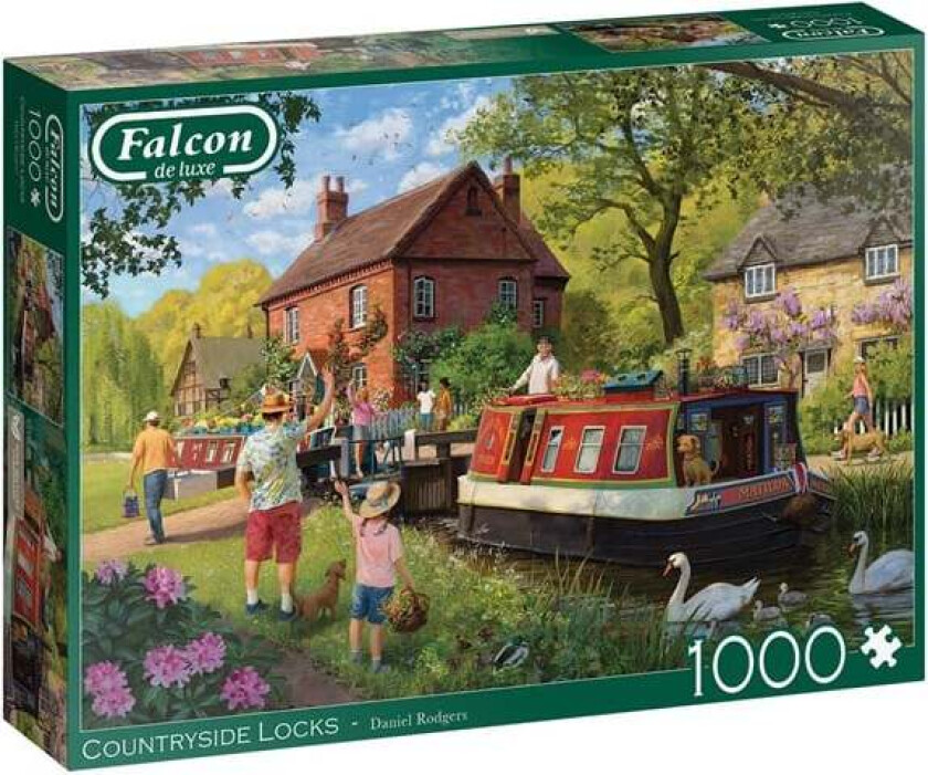 Falcon Jigsaw Puzzle - Countryside Locks 1000pcs. Gulv