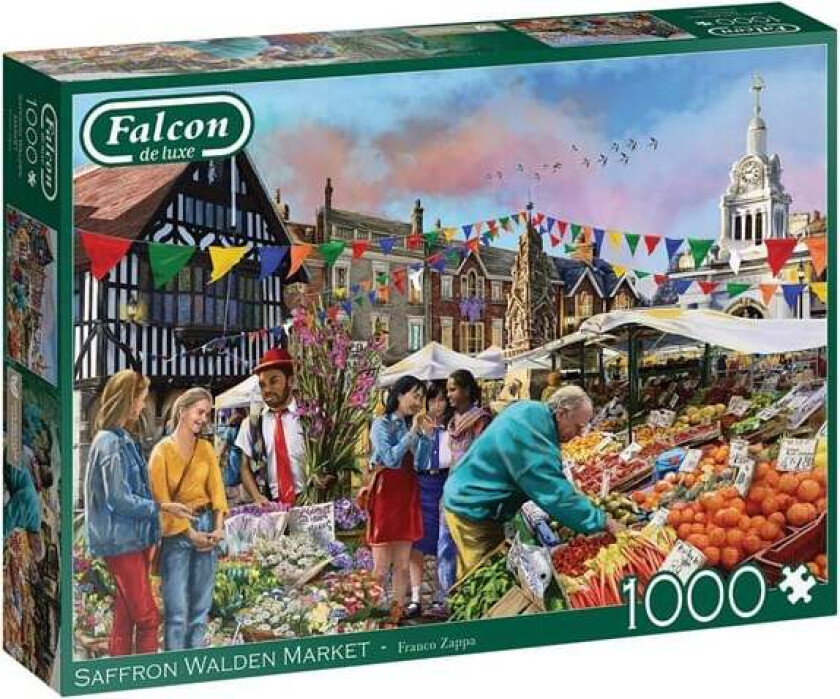 Falcon Jigsaw Puzzle - Saffron Walden Market 1000pcs. Gulv