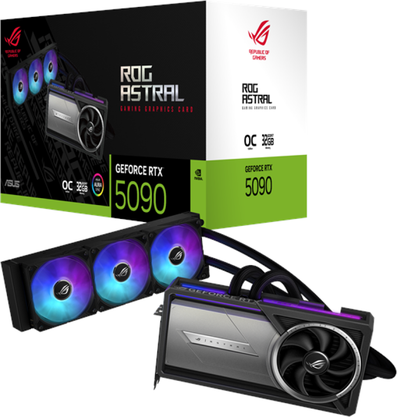 GeForce RTX 5090 ROG Astral LC OC - 32GB GDDR7 RAM - Grafikkort