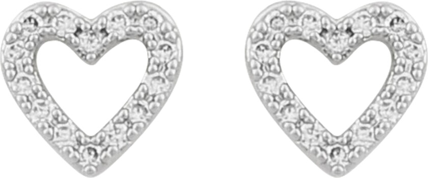 Valentina Small Earrings Silver Clear Onesize