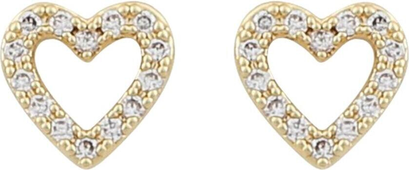 Valentina Small Earrings Gold Clear Onesize