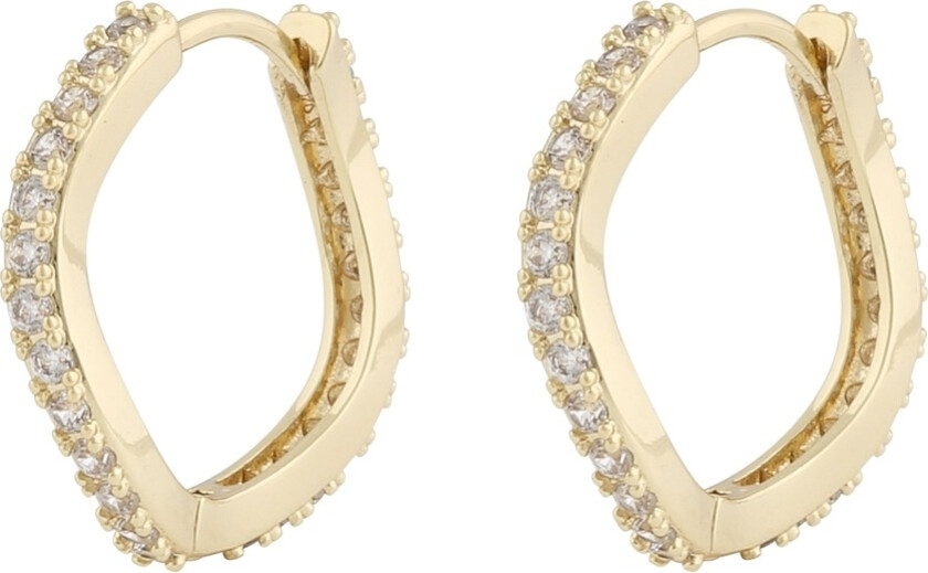 Sally Ring Earrings Gold Clear Onesize