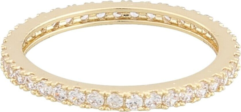 Rio Thin Stone Ring Gold Clear L