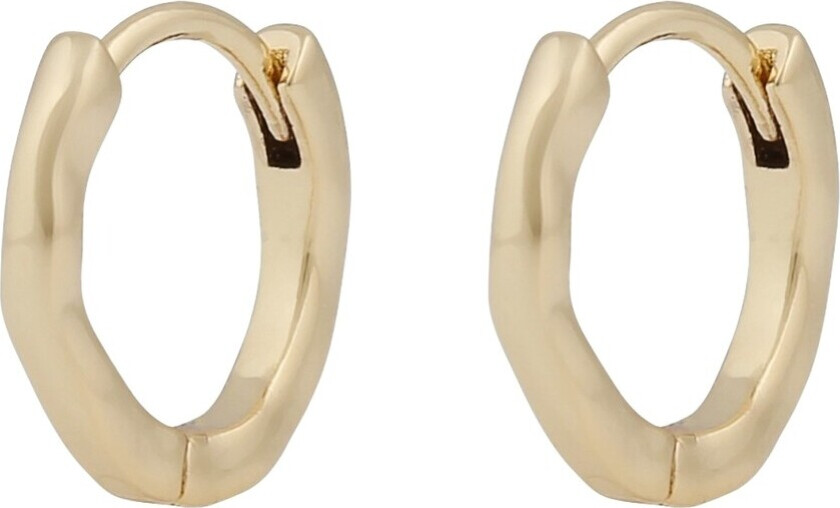 Jen Small Ring Earrings Plain Gold Onesize