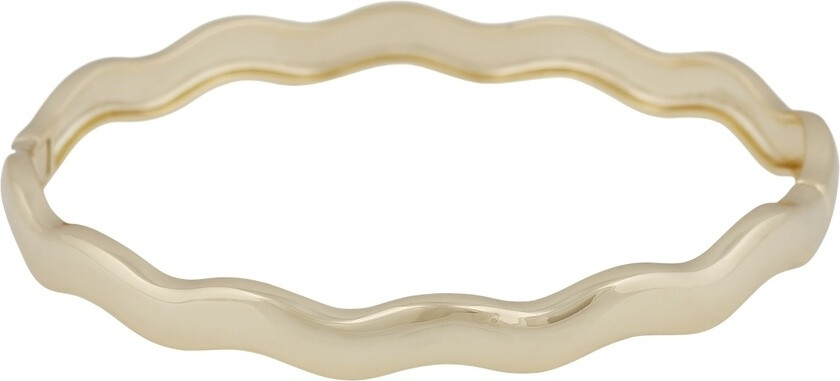 Row Oval Bracelet Plain Gold Onesize