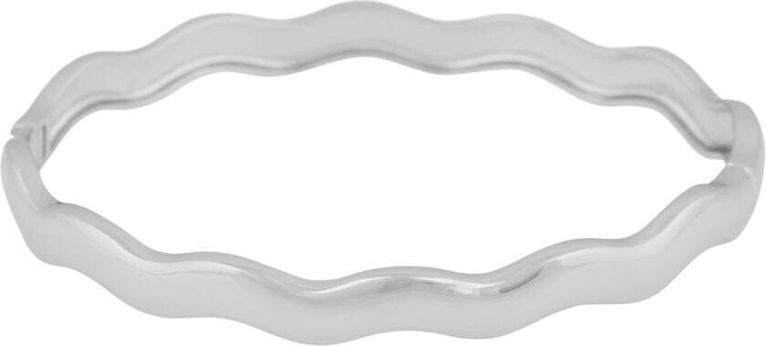 Row Oval Bracelet Plain Silver Onesize