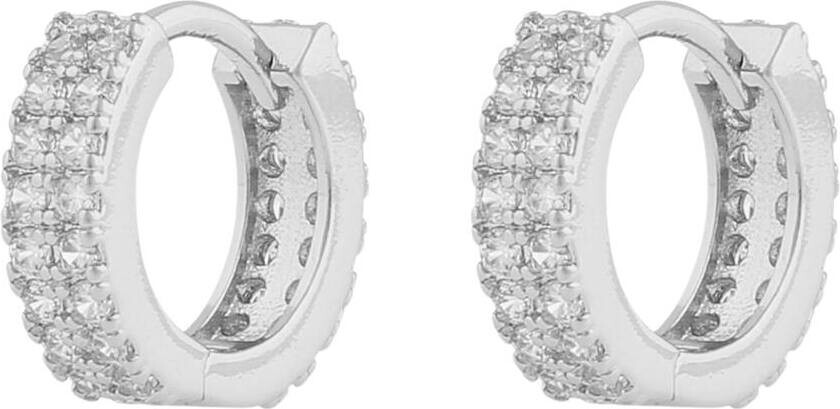 Seine Small Ring Earrings Silver Clear Onesize