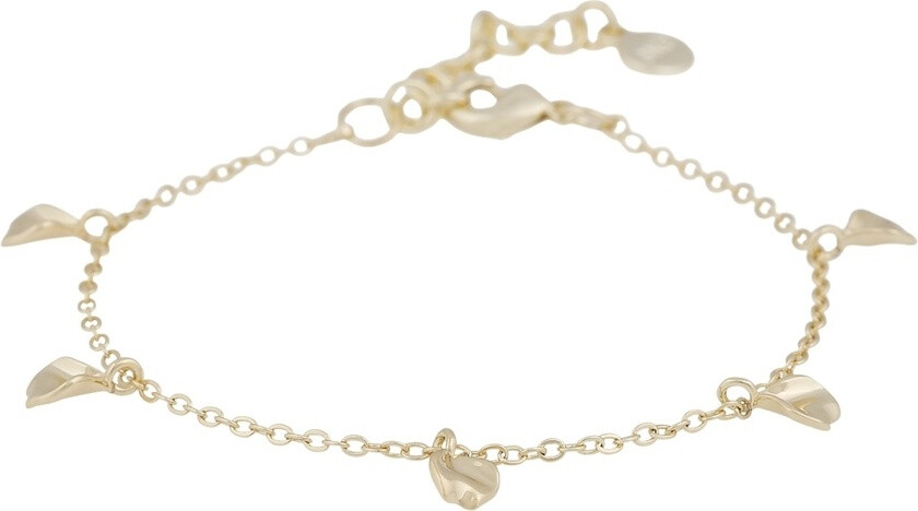 Hilma Charm Bracelet Plain Gold Onesize