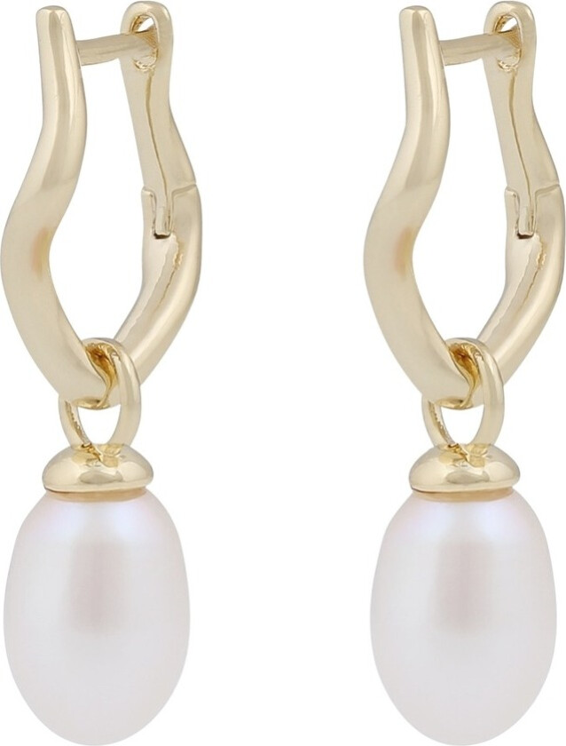 Hilma Small Ring Pendant Earrings Gold White Onesiz
