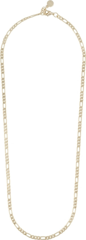 Row Small Chain Necklace Plain Gold 45cm