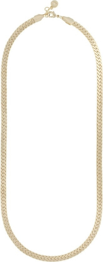 Row Necklace Plain Gold 45cm