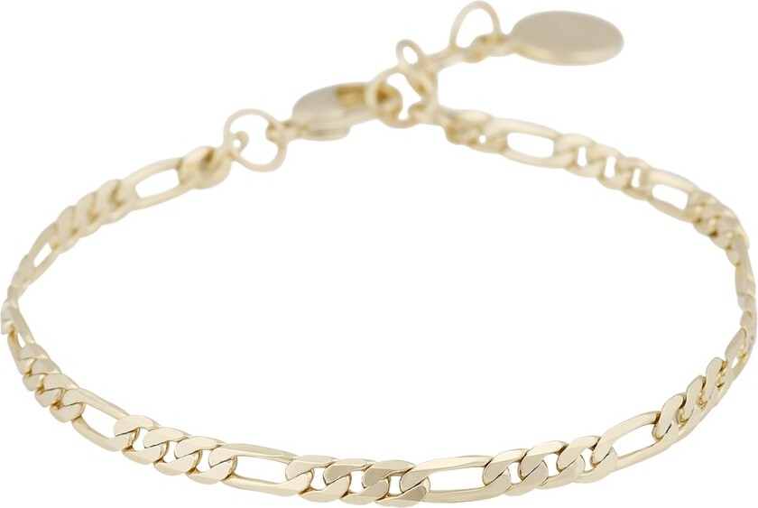 Row Small Chain Bracelet Plain Gold Onesize