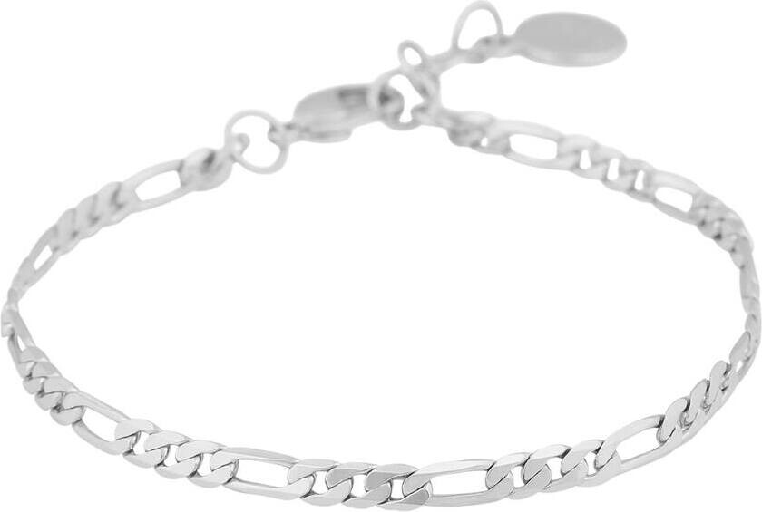Row Small Chain Bracelet Plain Silver Onesize