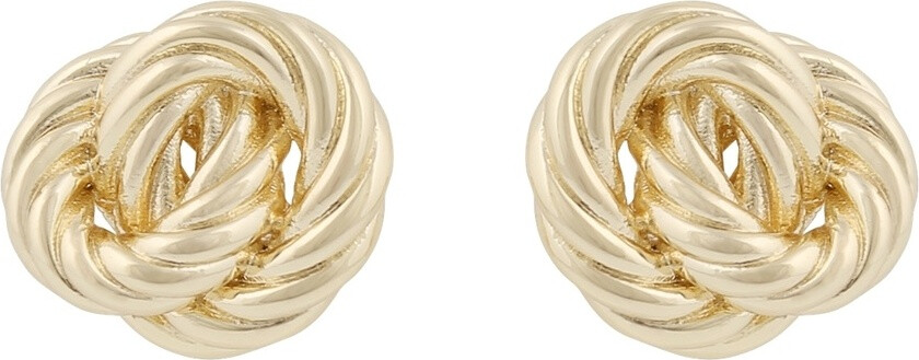 Row Earrings Plain Gold Onesize