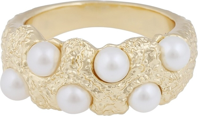 Gisele Big Ring Gold White M