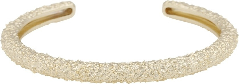 Gisele Small Cuff Bracelet Plain Gold Onesize