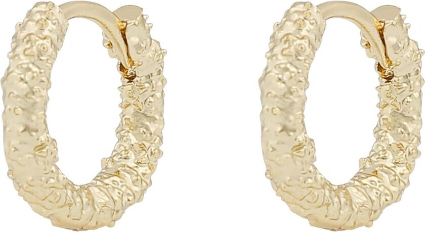 Gisele Small Ring Earrings Plain Gold Onesize