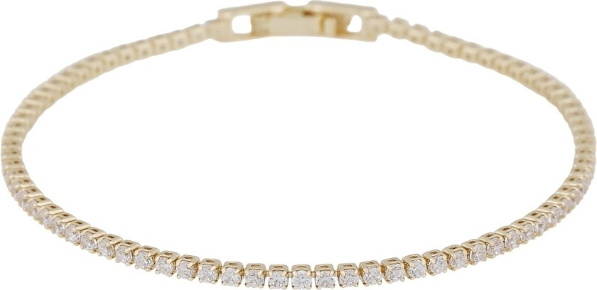 Sally Stone Bracelet Gold Clear Onesize