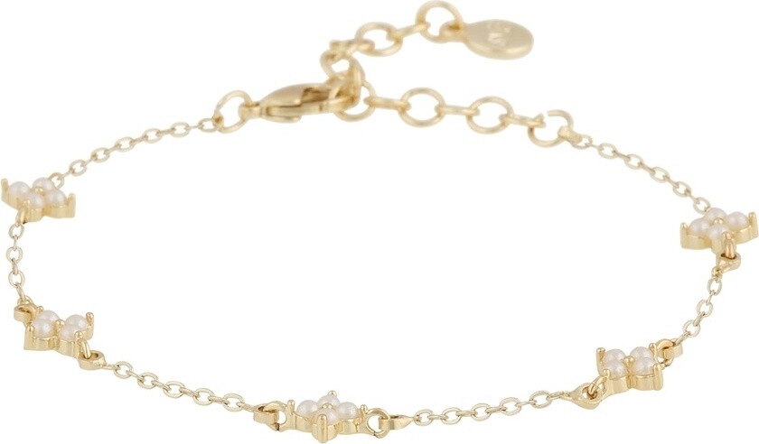 Lucy Small Pearl Bracelet Gold White Onesize