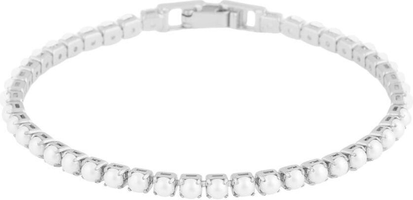 Lucy Pearl Bracelet Silver White Onesize
