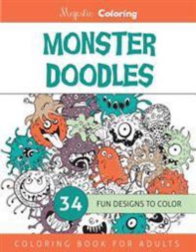 Monster Doodles: Coloring Book for Adults