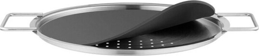 Bilde av Hellelokk 24 cm svart/stål