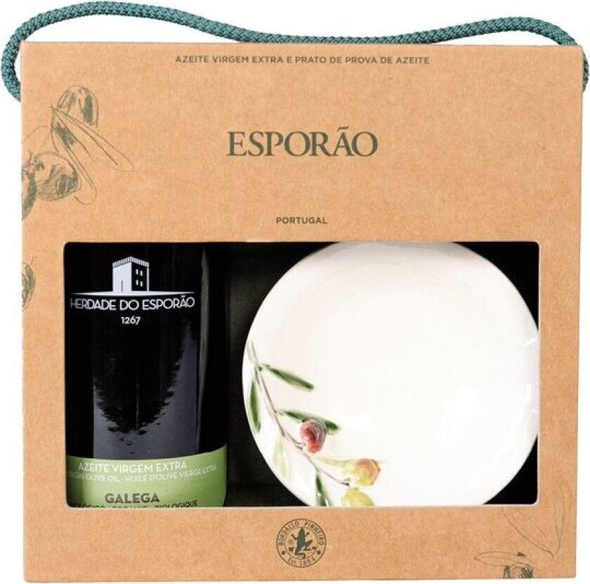 Gavesett olivenolje og skål