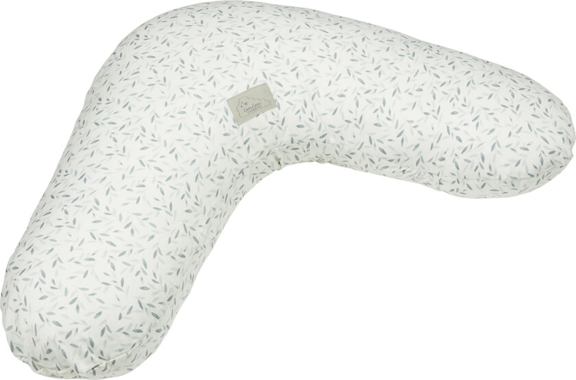Nursing Pillow Cover Gots Green Leaves - Ammeputer&Trekk Bomull