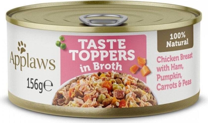 Applaws Taste Toppers Kylling & Skinke med Gresskar, Gulrot & Erter 156 g