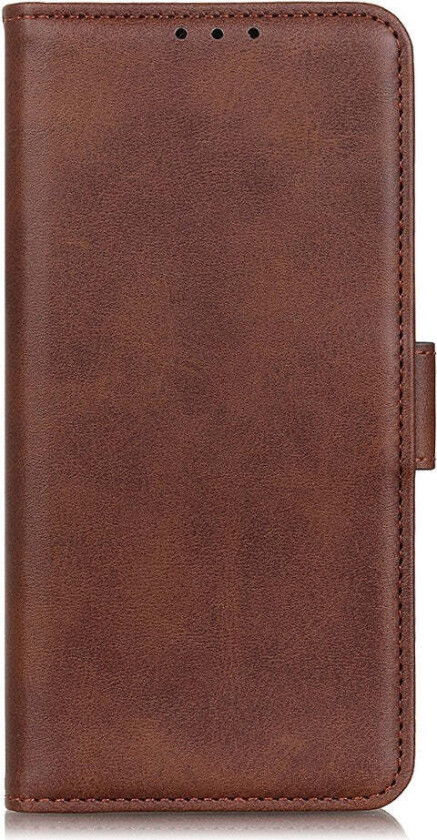 Samsung Galaxy S21 Ultra Kunst Skinn Flip Deksel med Lommebok og Stativfunksjon - Brun