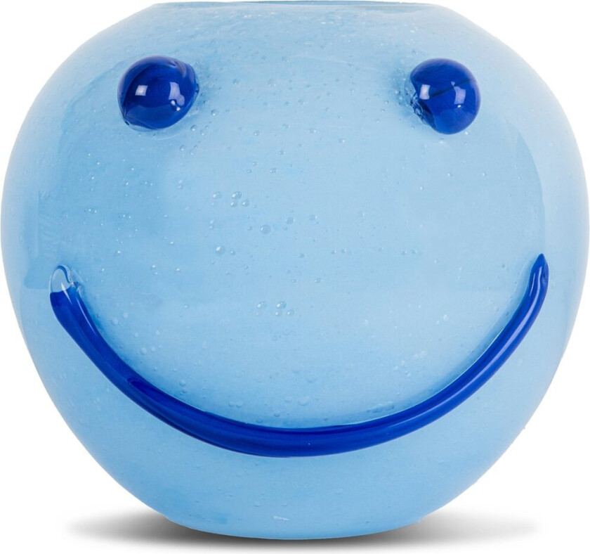 Happy vase 25 cm Blå