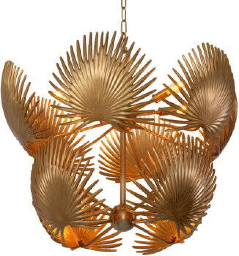 Foliage takkrona vintage mässing