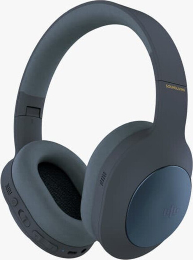 Soundliving Wave-hodetelefoner - ANC, 30 timer, USB-C - Blå