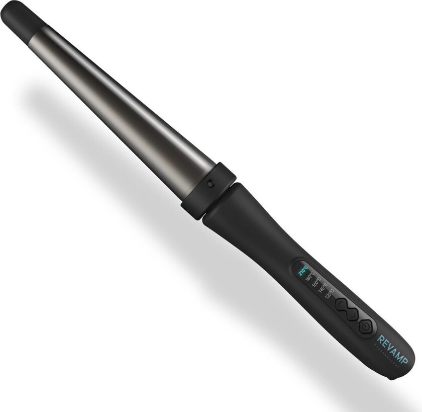 WD-1000-EU Big Wand Curling Iron - Keramisk, 120-210 grader - Svart