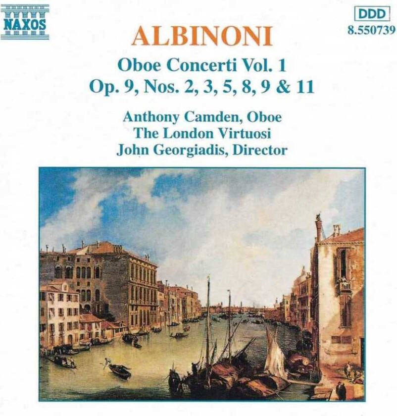 The London Virtuosi Orchestra, Anthony Camden, (The) London Virtuosi Orchestra, John Taylor, John Georgiadis, Julia Girdwood, Murray Khouri & Judy Lieber Albinoni: Oboe Concertos CD