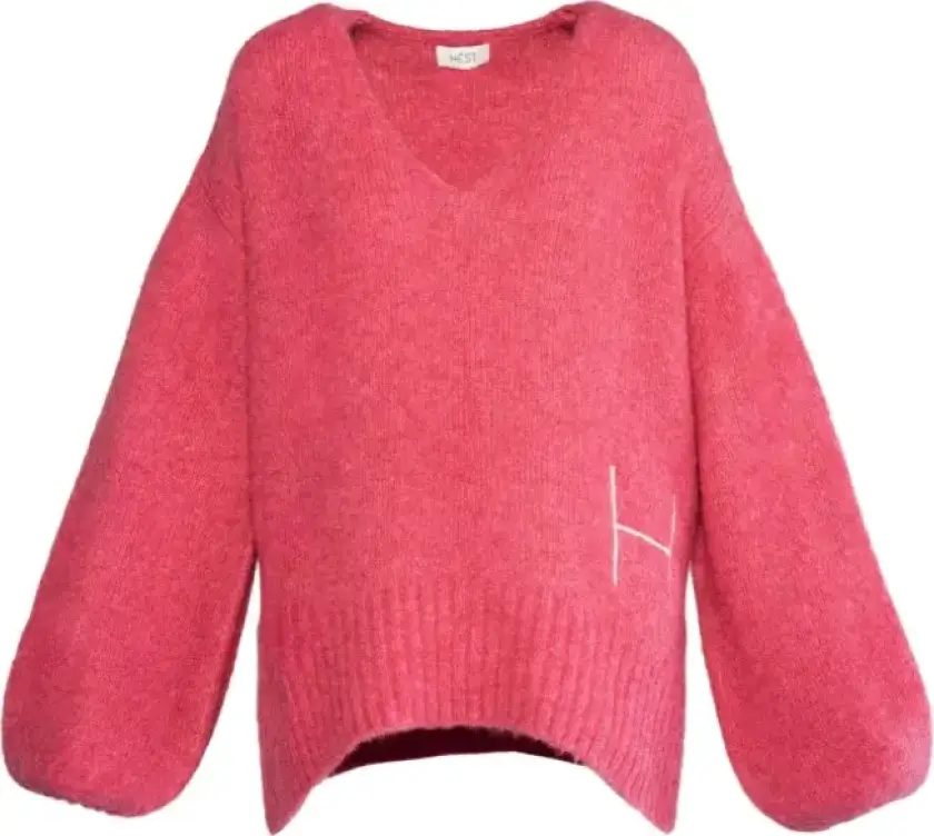 Hést, Dame, Strikkevarer, Rosa, XS