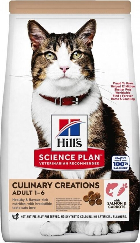 Hill's Science Plan Feline Adult Culinary Creations Salmon & Carrot (10 kg)