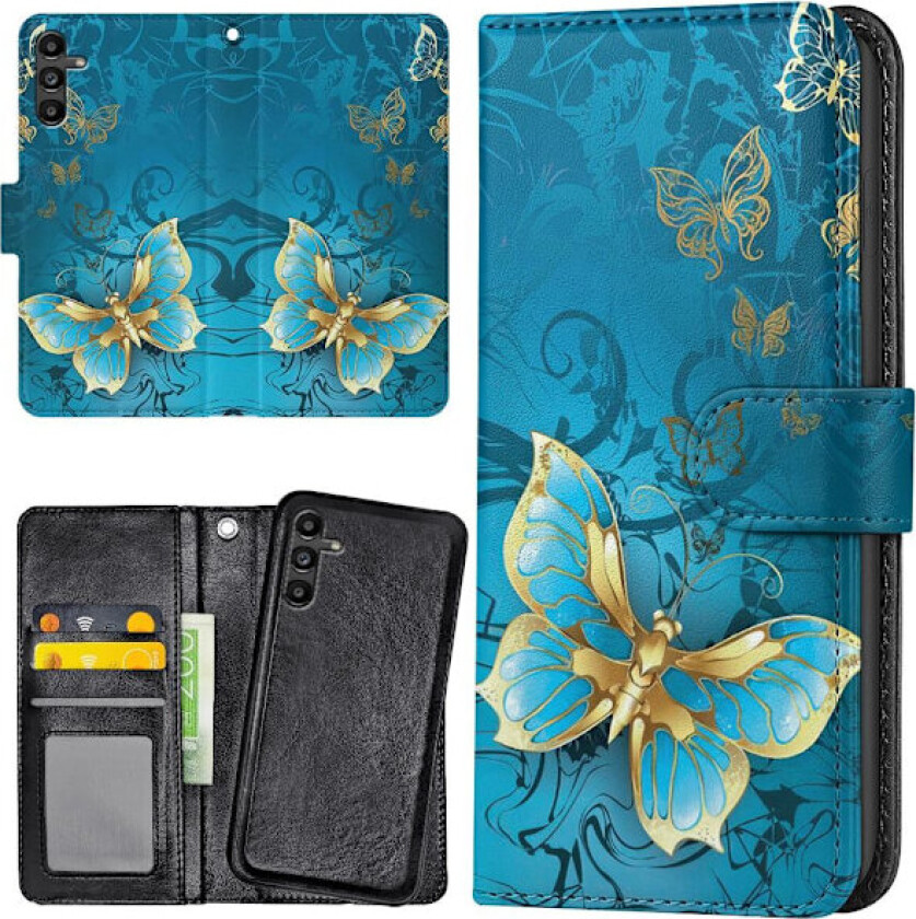 Samsung Galaxy A16 4G/5G - Lommebok Deksel Sommerfugler