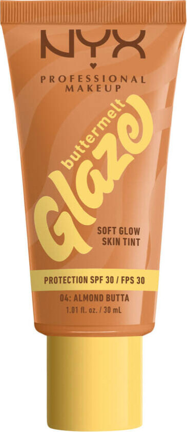 NYX Professional Makeup Buttermelt Glaze SPF30 Foundation 04 Almo