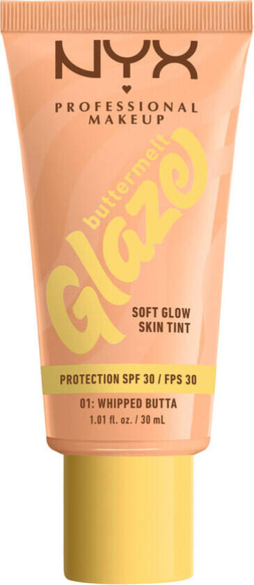 NYX Professional Makeup Buttermelt Glaze SPF30 Foundation 01 Whip