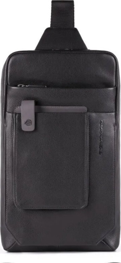 Tallin, Leather, Bag, Mono Sling, Black, For Men, 20 X 33 X 5 Cm For Men
