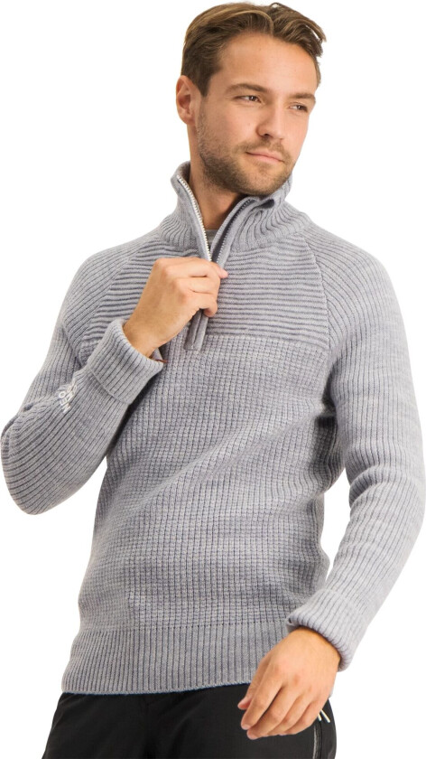 Narvik Sweater, ullgenser unisex Light Grey Melange