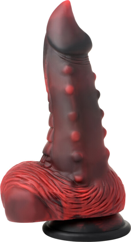 Lava Demon Nubbed Silikondildo 20,5 cm - Forskjellige farger