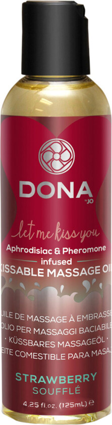 Dona Kissable Massasjeolje med Smak 110 ml - Klar