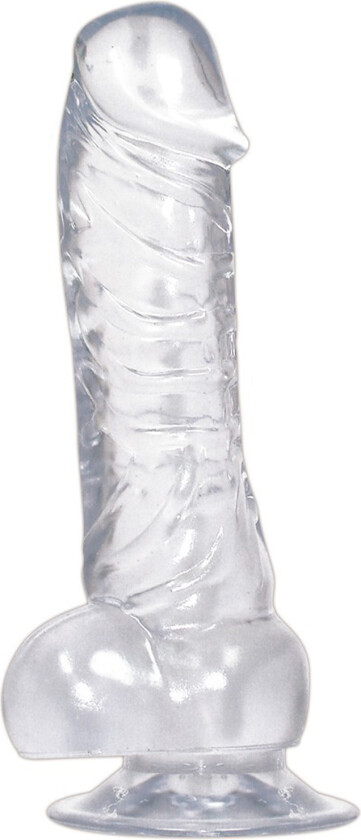 Crystal Clear Dildo med Sugekopp - Klar