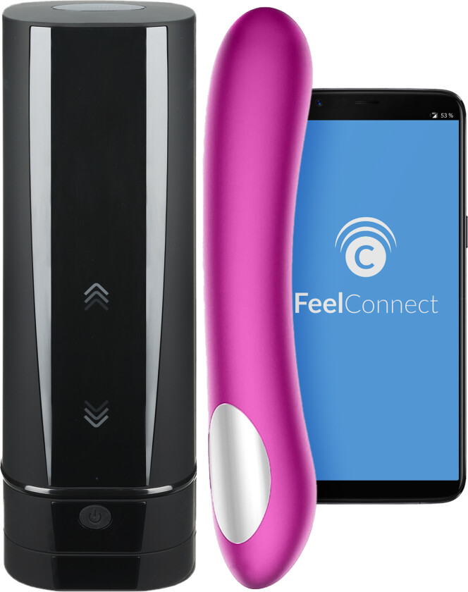 Interactive Couple Set Onyx+ Mastubator og Pearl2 Vibrator - Lilla