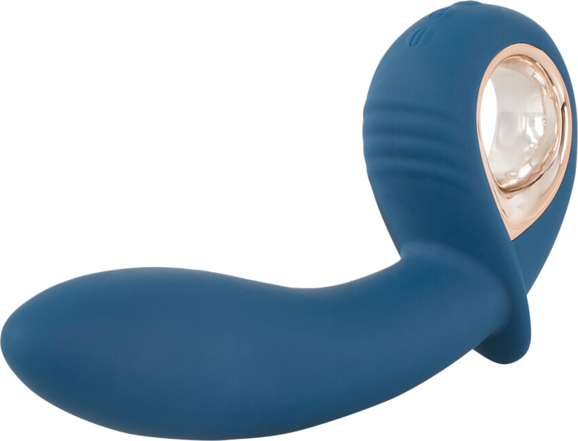 Liten Oppblåsbar Vibrator       - Blå