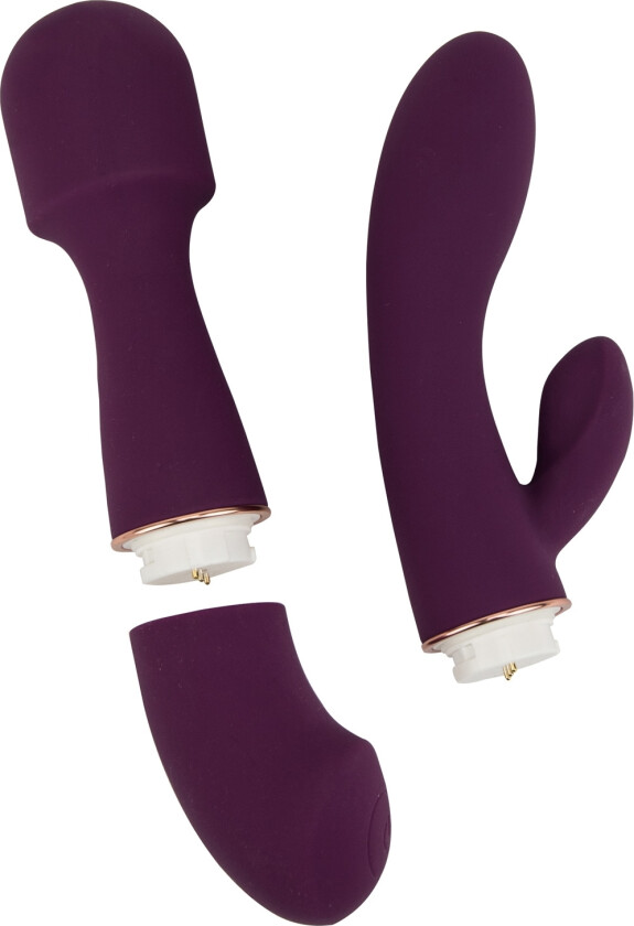 Dua Oppladbar 2-i-1 Vibrator - Lilla