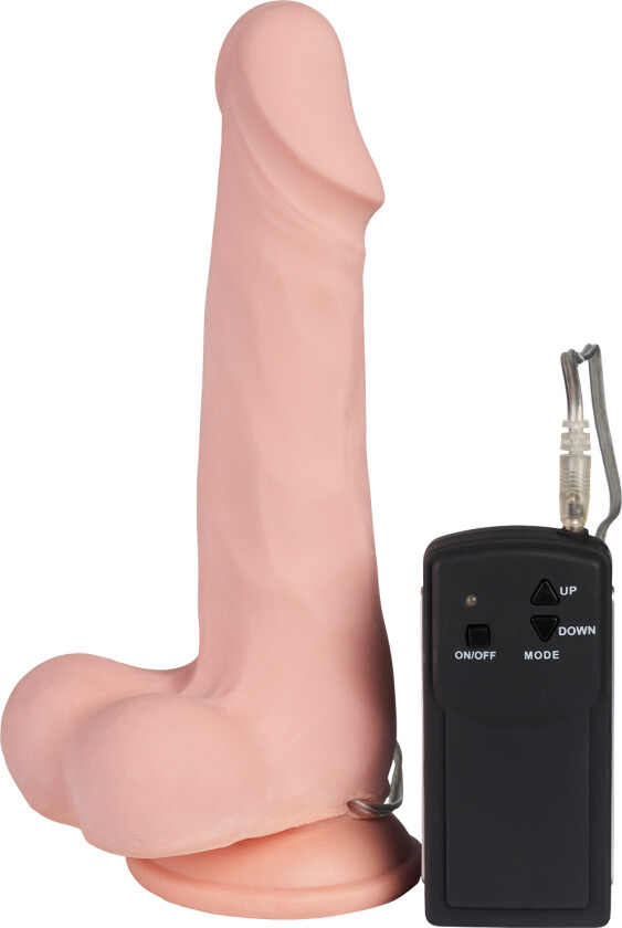 Super Gybrator Roterende Dildo Vibrator - Beige