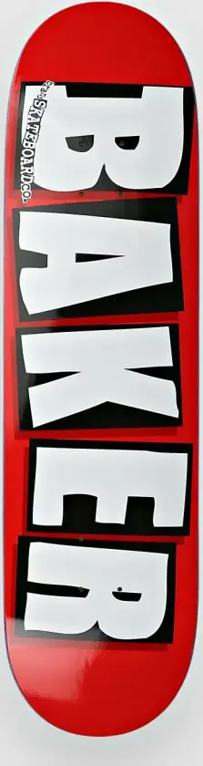 Brand Logo 8.25" Skateboard Deck rød